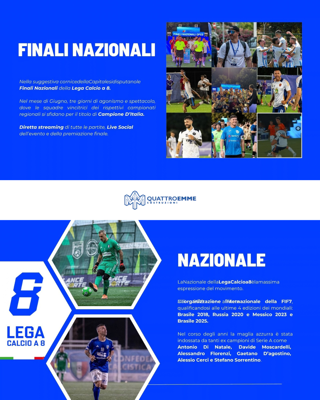 Finali nazionali e Nazionale della Lega Calcio a 8